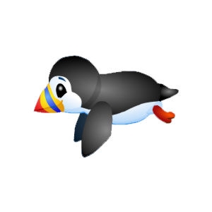 big cuddly penguin